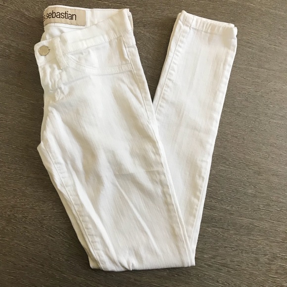 Pookie Loves Sebastian White Skinny Jean Sz 0 - Picture 1 of 7
